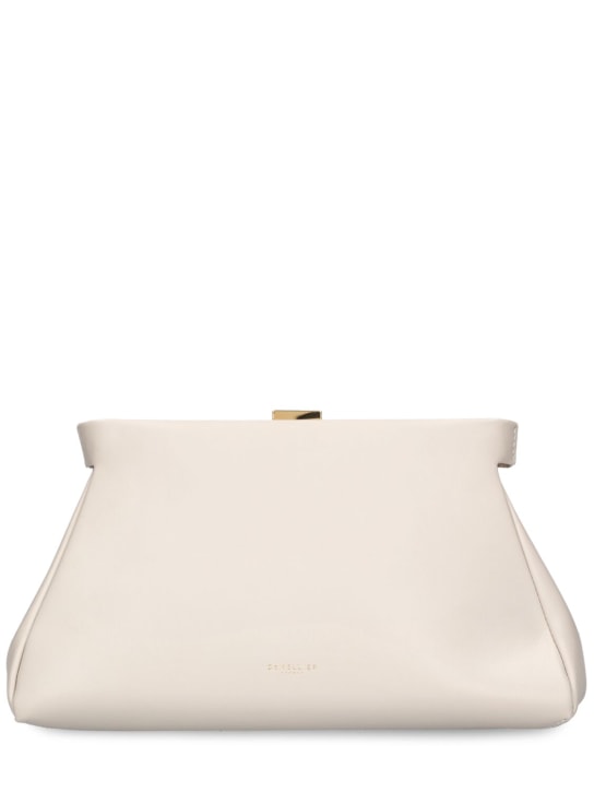 DeMellier: Cannes chunky chain leather clutch - women_0 | Luisa Via Roma