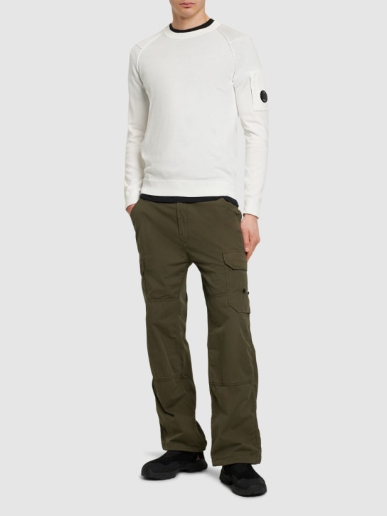 C.P. Company: Sea Island knit sweater - Gauze White - men_1 | Luisa Via Roma