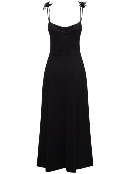 Magda Butrym: Jersey midi dress w/roses - women_4 | Luisa Via Roma