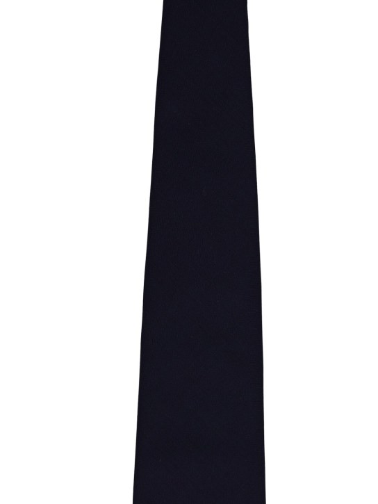 Brunello Cucinelli: Cravatta in lana - Blu - men_2 | Luisa Via Roma
