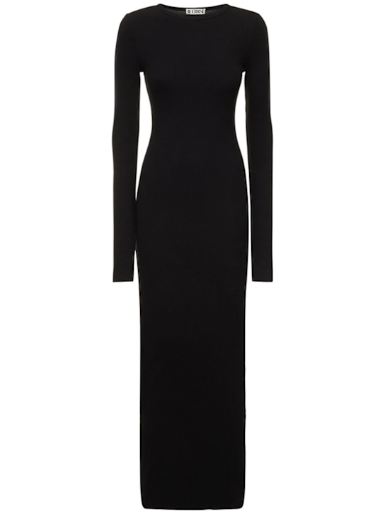 Éterne: Vestito in misto cotone - Nero - women_0 | Luisa Via Roma