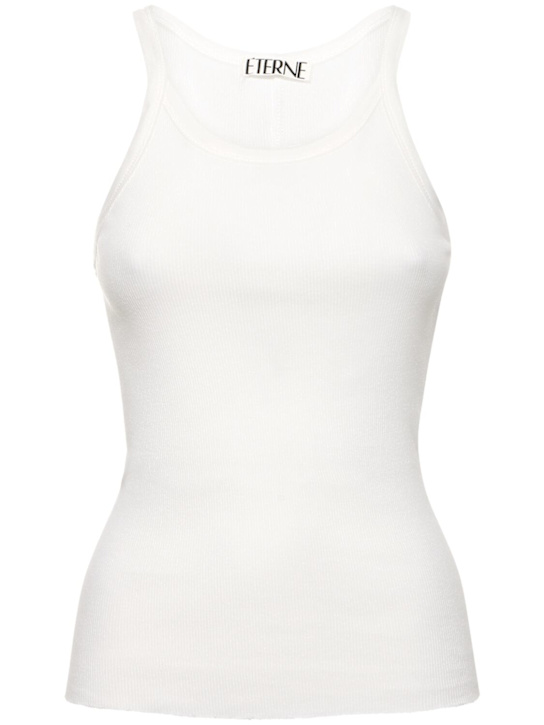 Ribbed cotton tank top - Thumbnail 1