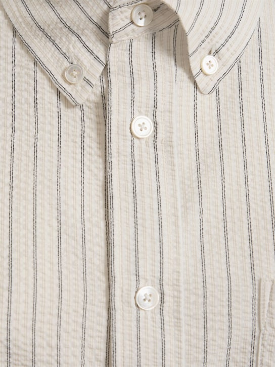 Dunst: Oversized striped cotton blend shirt - women_3 | Luisa Via Roma