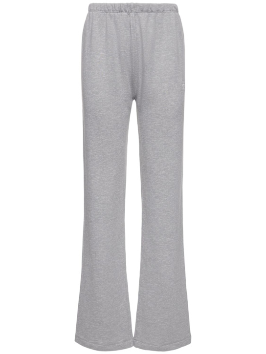 Éterne: Straight cotton blend sweatpants - Heather Grey - women_0 | Luisa Via Roma