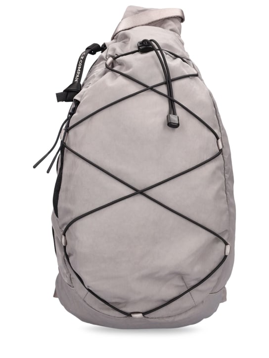 C.P. Company: Nylon B crossbody backpack - Drizzle Grey - men_0 | Luisa Via Roma