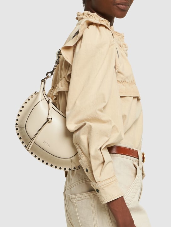 Isabel Marant: Oskan Moon leather shoulder bag - women_1 | Luisa Via Roma