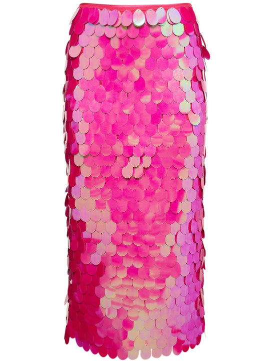 Rotate: Tasha sequined pencil midi skirt - Pink Glo - women_0 | Luisa Via Roma