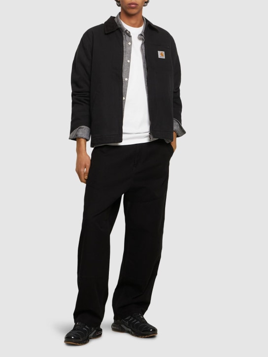 Carhartt WIP: Detroit stonewashed poly blend jacket - men_1 | Luisa Via Roma