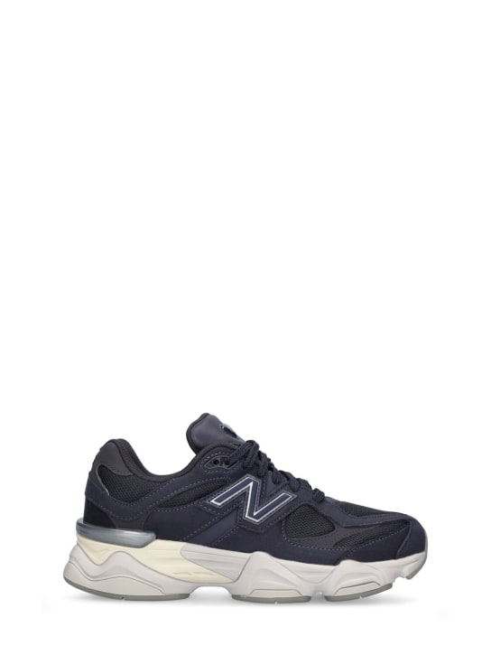 New Balance: 9060 Faux leather lace-up sneakers - kids-girls_0 | Luisa Via Roma