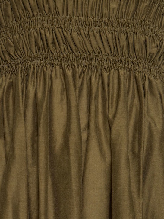 Cotton & silk maxi dress - Matteau - Women  | Luisaviaroma