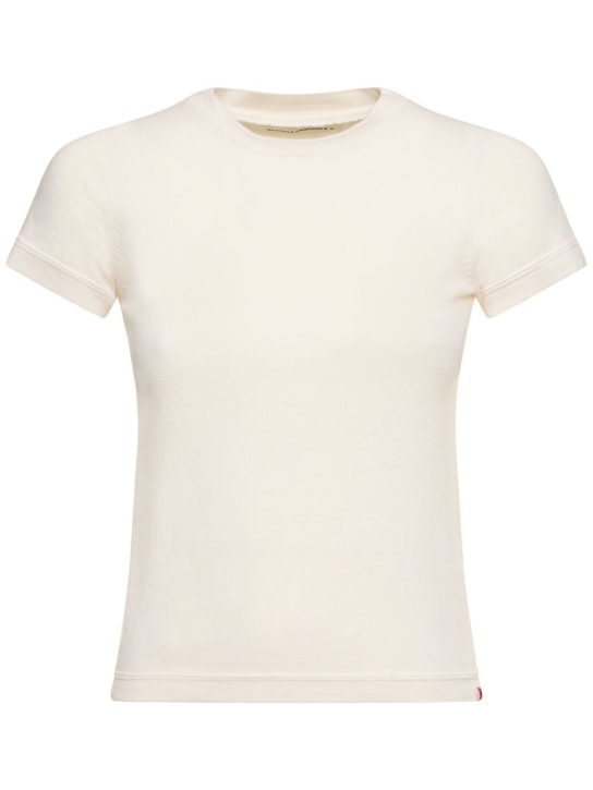 Extreme Cashmere: T-Shirt aus Baumwolle und Kaschmir „America“ - Weiß - women_0 | Luisa Via Roma