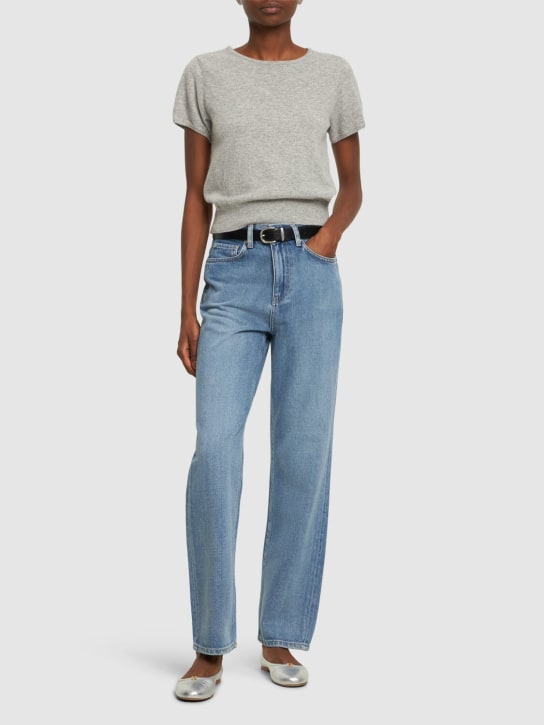 Dunst: Jeans larghi loose fit in denim di cotone - Blu - women_1 | Luisa Via Roma