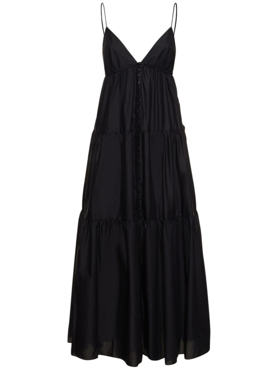 Matteau: Vestido de algodón orgánico - Negro - women_0 | Luisa Via Roma