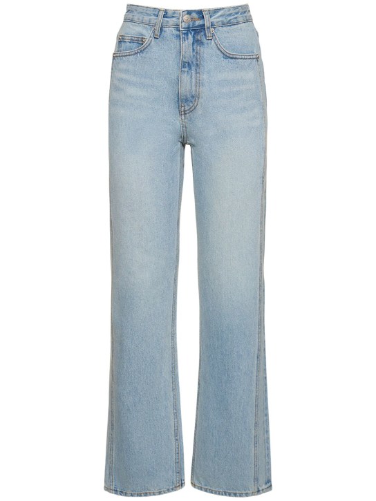Dunst: Jeans rectos con cintura alta - Azul - women_0 | Luisa Via Roma