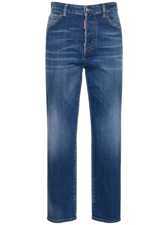 Dsquared2: Jeans de denim con cintura alta - Azul - women_0 | Luisa Via Roma