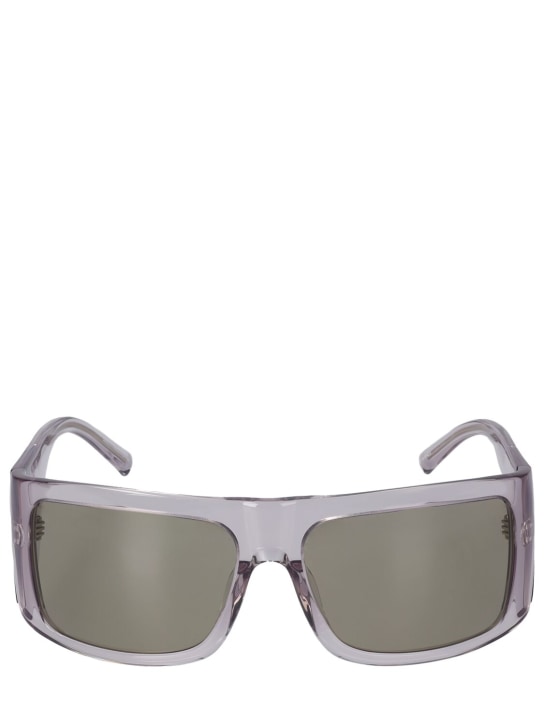 The Attico: Andre mask squared sunglasses - Smoke/Grey - women_0 | Luisa Via Roma
