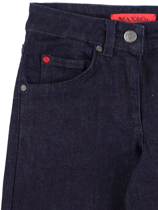 Max&co: Jeans aus Denim mit weitem Bein - Blaues Denim - kids-girls_1 | Luisa Via Roma
