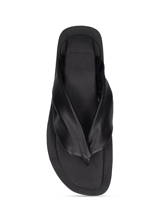 Loulou Studio: Sahado leather slingback flat sandals - women_4 | Luisa Via Roma