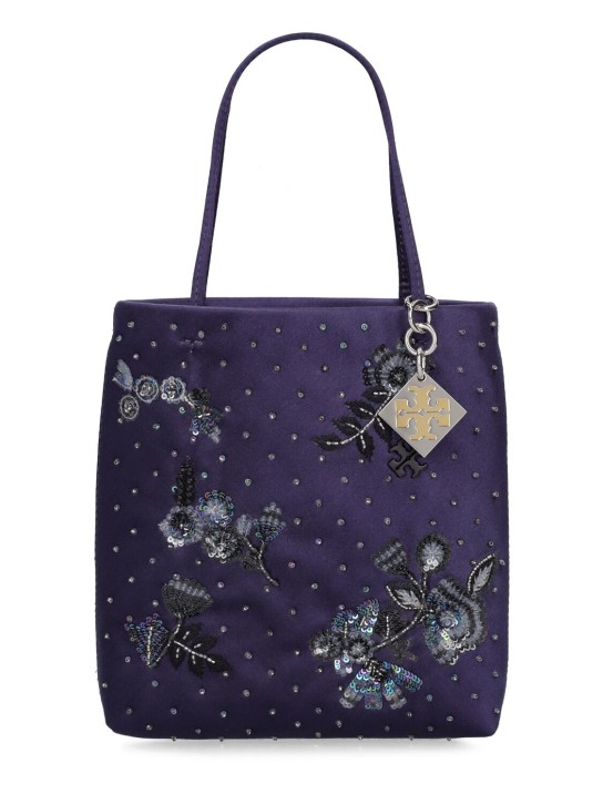 Tory Burch: Mini Midnight embellished bag - Navy - women_0 | Luisa Via Roma