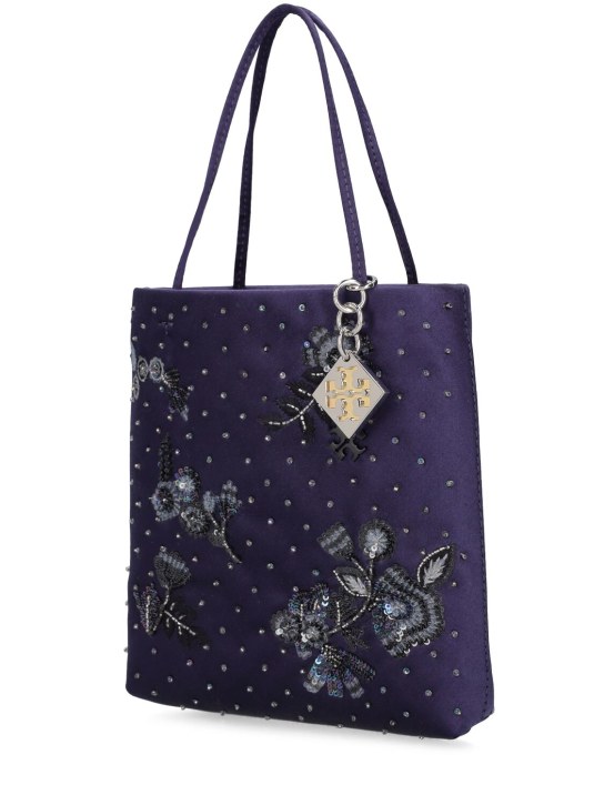 Tory Burch: Mini Midnight embellished bag - Navy - women_1 | Luisa Via Roma
