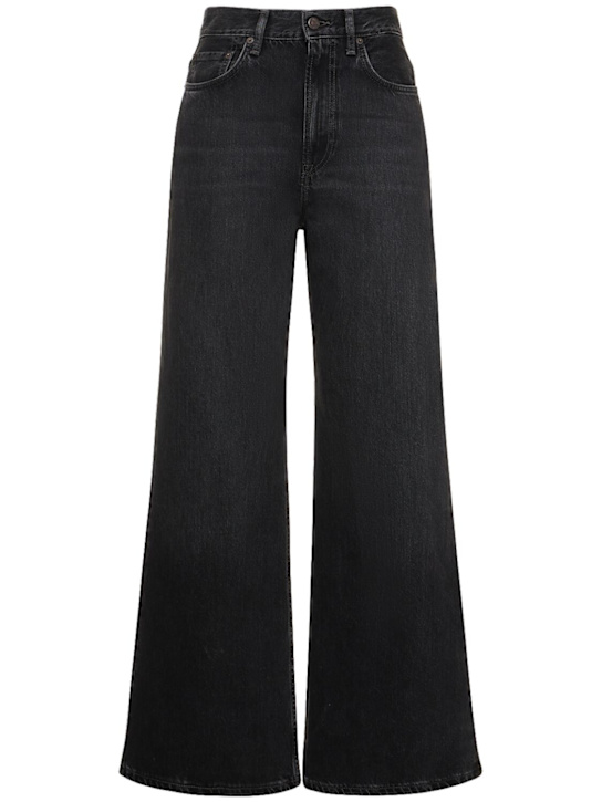 Acne Studios: 2022 flared high waist denim jeans - women_0 | Luisa Via Roma