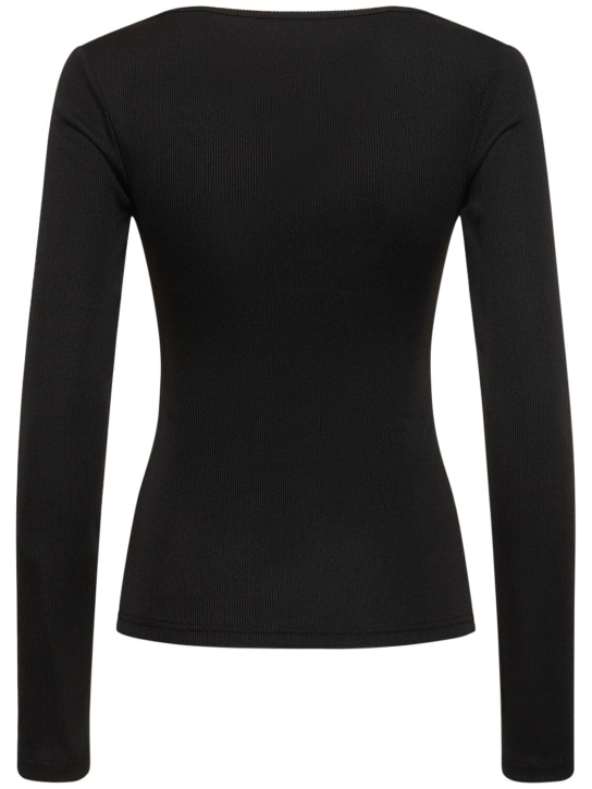 Christopher Esber: Crop top Callisto con cutout e scollo a V - women_3 | Luisa Via Roma