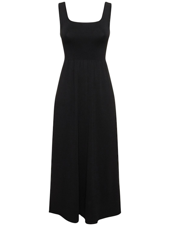 Matteau: Classic viscose blend knit maxi dress - women_0 | Luisa Via Roma