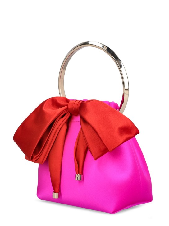 Jimmy Choo: Bon Bon satin top handle bag - women_3 | Luisa Via Roma