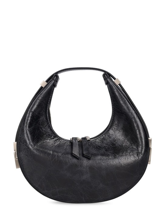 Osoi: Mini Toni leather top handle bag - Catena Black - women_0 | Luisa Via Roma