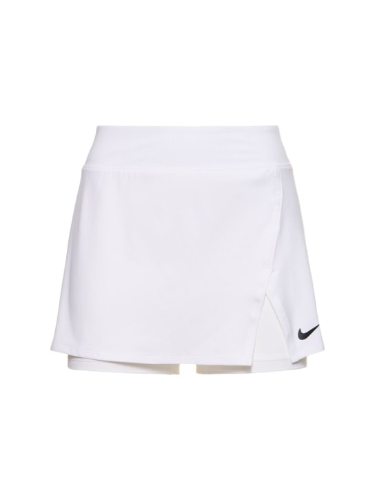 Nike: Falda de tenis Dri-Fit - Blanco - women_0 | Luisa Via Roma