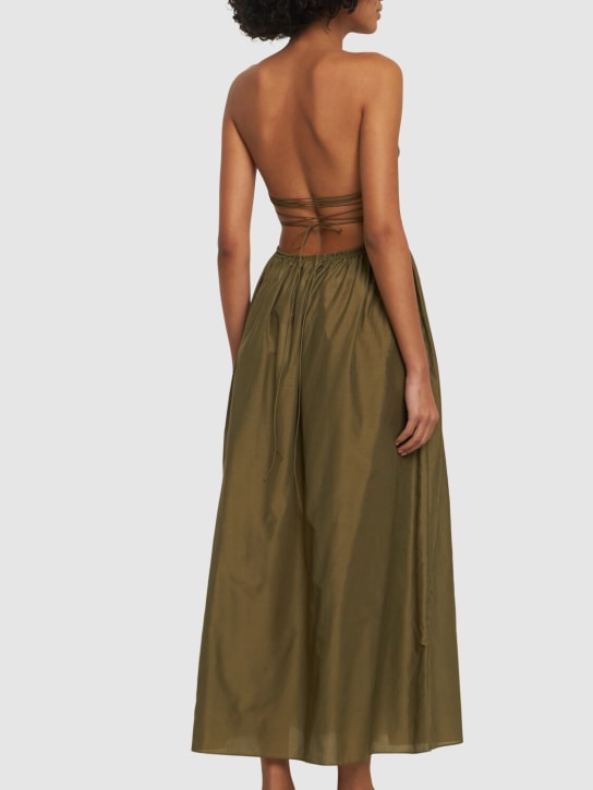 Cotton & silk maxi dress - Matteau - Women  | Luisaviaroma
