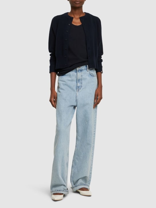 Extreme Cashmere: Blouson cashmere blend cardigan - women_1 | Luisa Via Roma