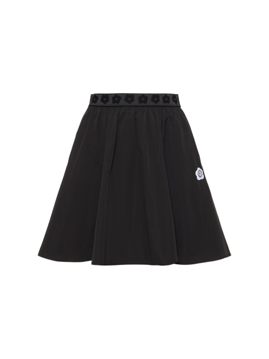 Kenzo Paris: Boke pleated mini skirt - Black - women_0 | Luisa Via Roma