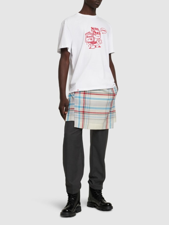 Charles Jeffrey LOVERBOY: Kurzarm-T-Shirt „90s“ - White Scot - men_1 | Luisa Via Roma