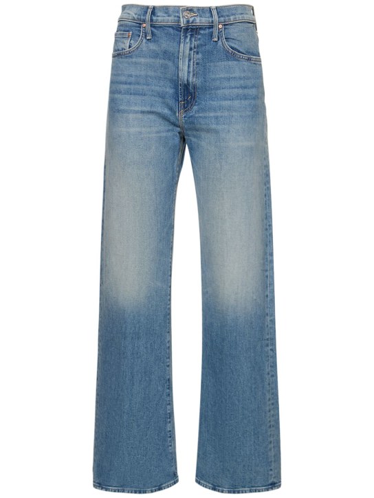 Mother: The Lasso Sneak high rise jeans - Mavi - women_0 | Luisa Via Roma
