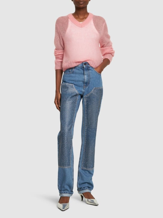 Area: Embellished straight leg jeans - Mavi - women_1 | Luisa Via Roma