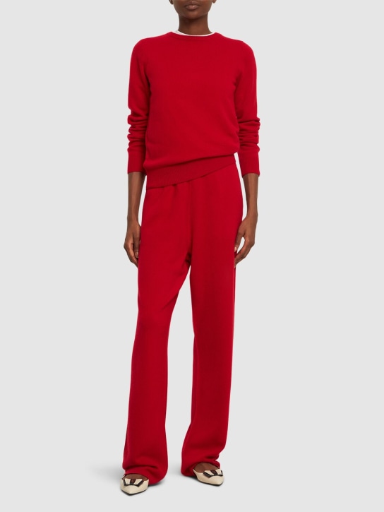 Extreme Cashmere: 羊绒混纺针织圆领毛衣 - 红色 - women_1 | Luisa Via Roma