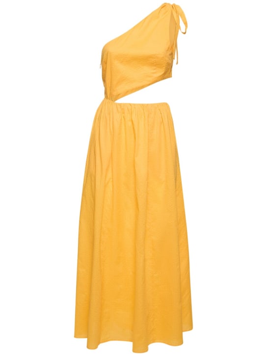 Marysia: Alberobello one shoulder maxi dress - Orange - women_0 | Luisa Via Roma
