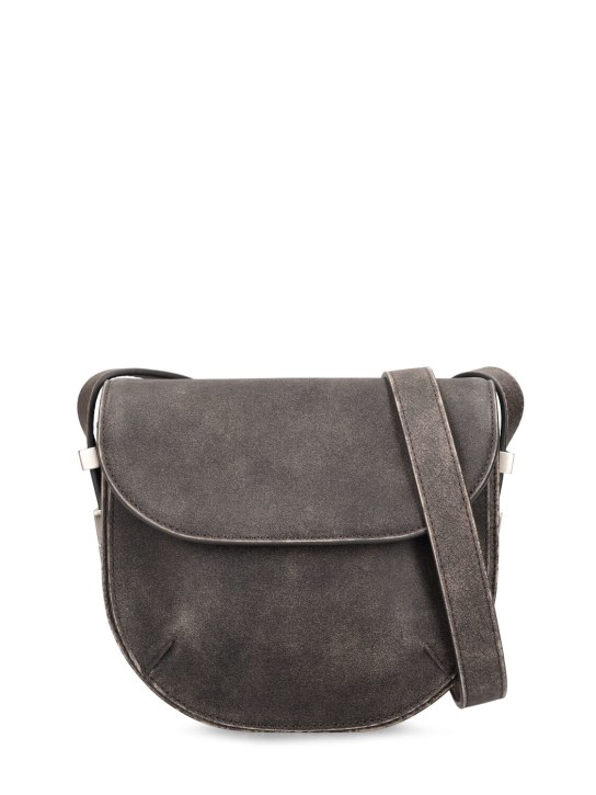 Osoi: Cubby coated leather shoulder bag - Kahverengi - women_0 | Luisa Via Roma