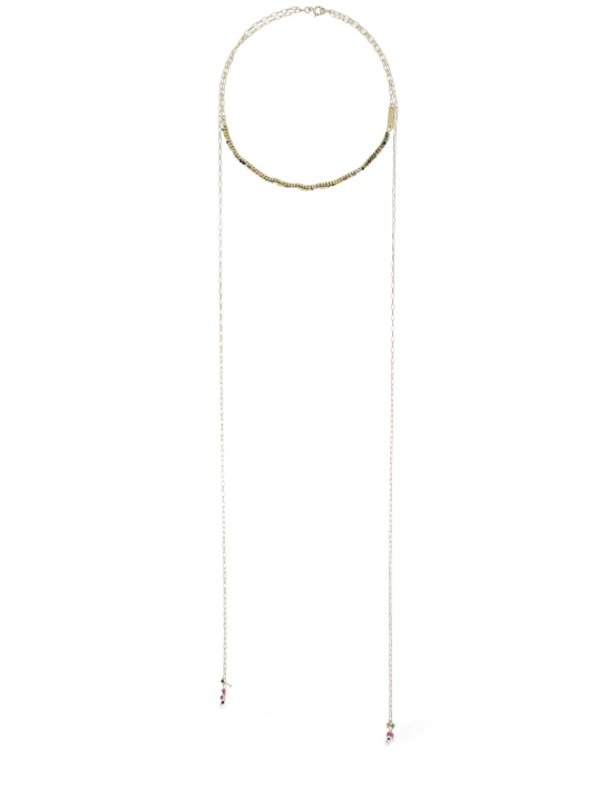 Isabel Marant: Halskette mit Steinperlen „Be Free“ - Multi/Gold - women_0 | Luisa Via Roma