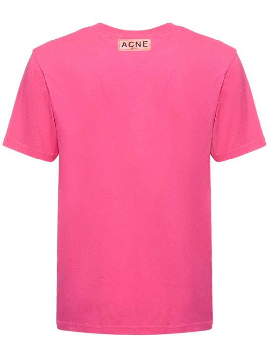 Acne Studios: Everest monogram cotton blend t-shirt - men_4 | Luisa Via Roma