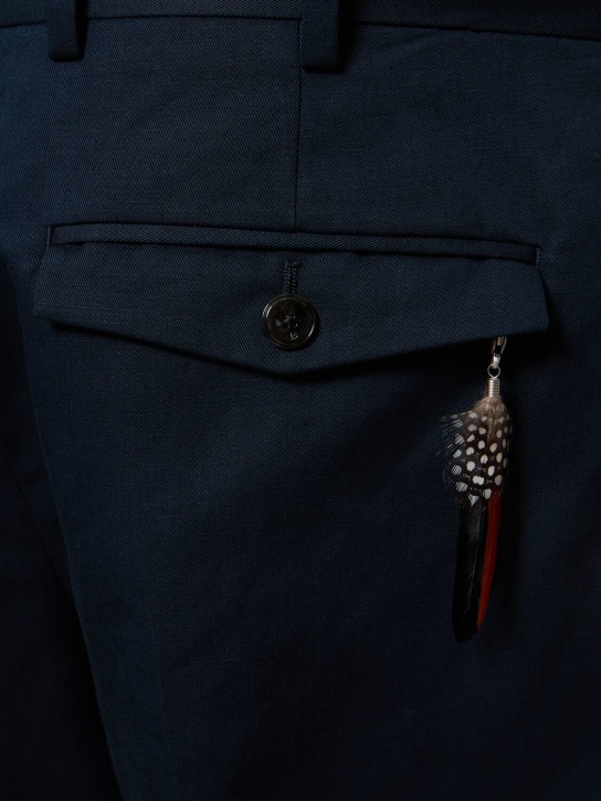 PT Torino: Rebel cotton & linen pants - men_3 | Luisa Via Roma