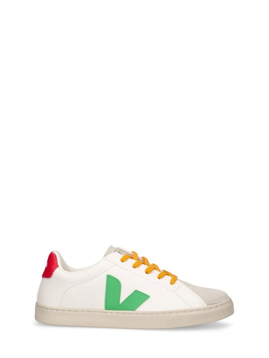 Veja: Sneakers en cuir sans chrome Esplar - Blanc/Multi - kids-boys_0 | Luisa Via Roma