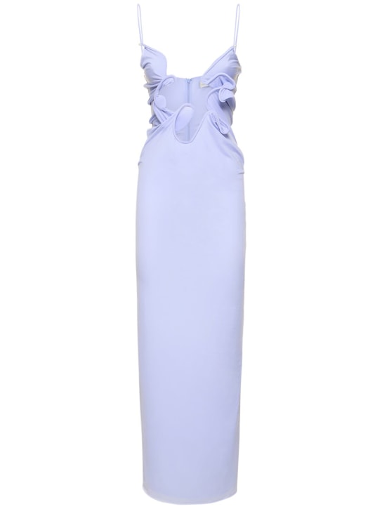 Christopher Esber: Molded Venus embellished long dress - Light Blue - women_0 | Luisa Via Roma