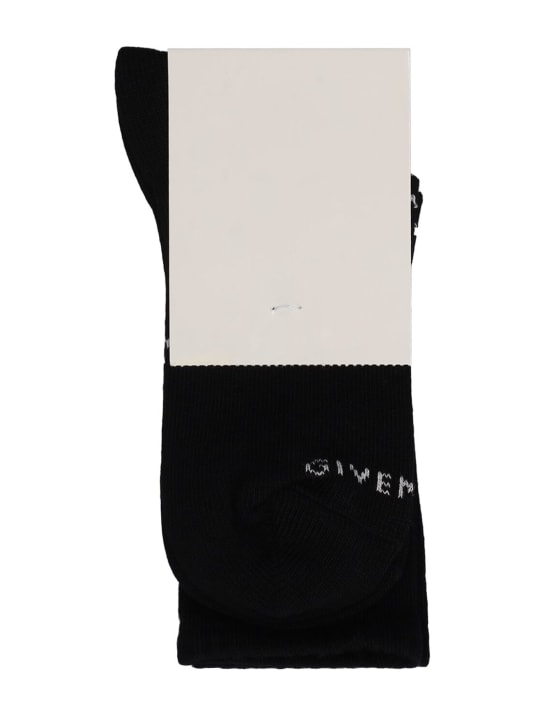 Givenchy: Chaussettes en coton mélangé - Noir - kids-boys_1 | Luisa Via Roma