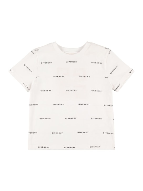 Givenchy: コットンジャージーTシャツ - ホワイト - kids-boys_1 | Luisa Via Roma