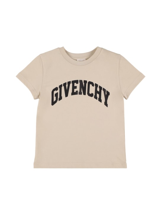 Givenchy: Cotton jersey t-shirt - Bej - kids-boys_0 | Luisa Via Roma