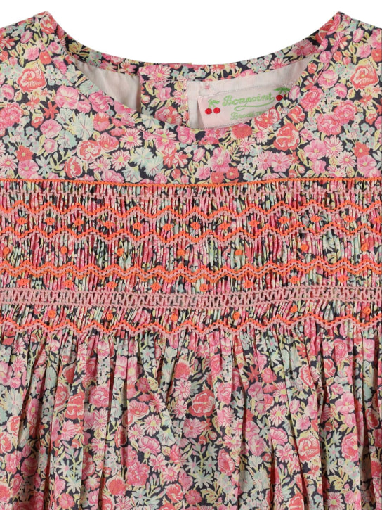 Bonpoint: Blusa in cotone stampato / ricami - Multicolore - kids-girls_1 | Luisa Via Roma