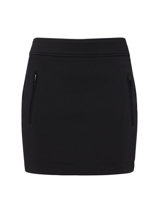 Max Mara: Minifalda de jersey - Negro - women_0 | Luisa Via Roma