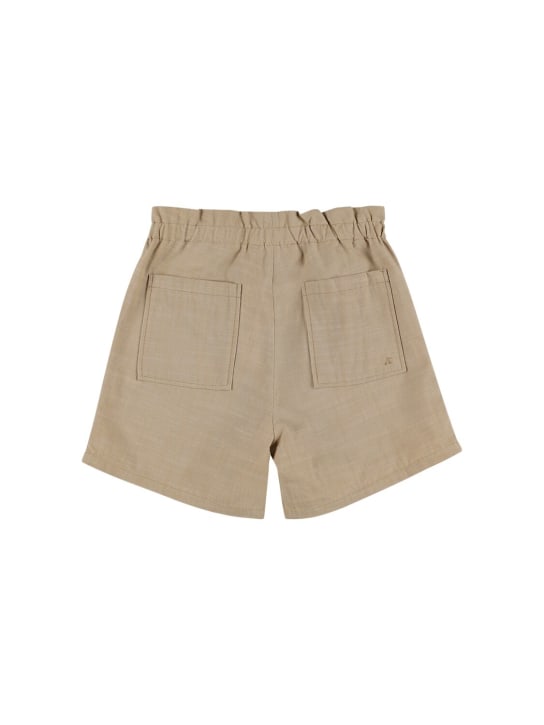 Bonpoint: Shorts chinos de algodón - Caqui - kids-girls_1 | Luisa Via Roma